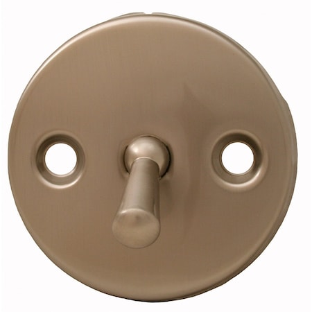 Jones Stephens Polished Stainless Two-Hole Trip Lever Overflow Plate P3566PS